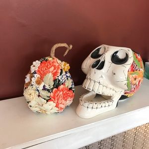 boho style fabric pumpkin